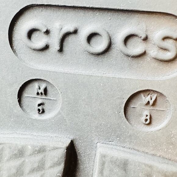 CROCS Black Fuzzy Lined Flats - Picture 11 of 12